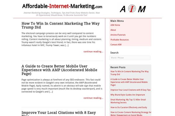 Hellish Simplicity theme site design template sample
