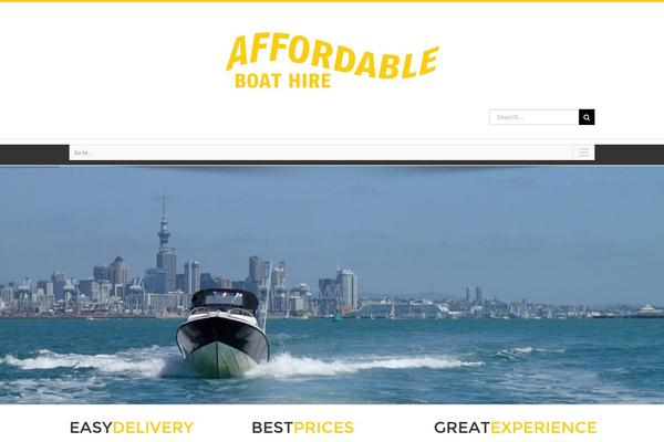 Vantage theme site design template sample
