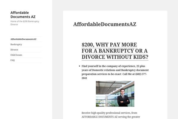 Twenty Fifteen theme site design template sample