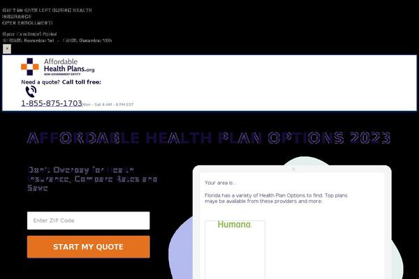 affordablehealthplans.org site used Affordablehealthplans