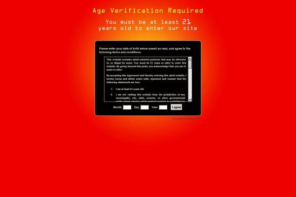 Site using Adults-only plugin