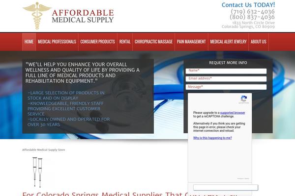 Infinite theme site design template sample