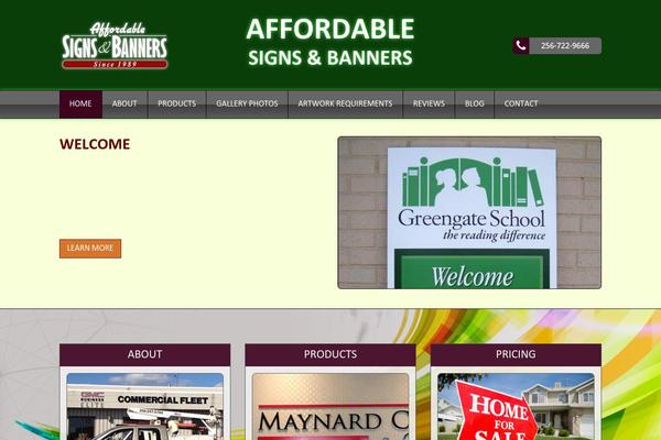 affordablesignsinc.com site used Initial