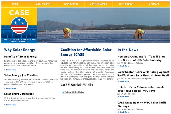 Case theme site design template sample