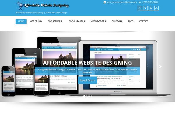Enigma theme site design template sample