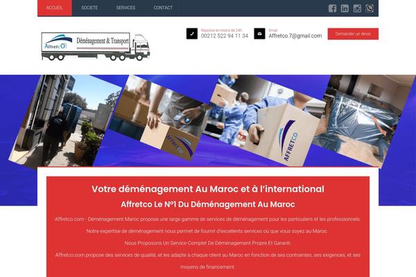 Logistics-theme theme site design template sample