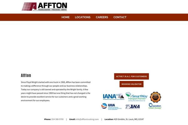 afftontrucking.com site used New-affton-trucking-theme