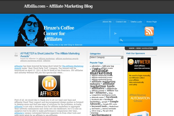 affzilla.com site used Blueslide