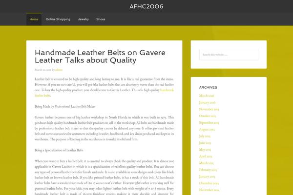 afhc-2006.org site used Agency Pro