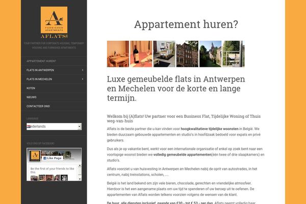 Flat theme site design template sample