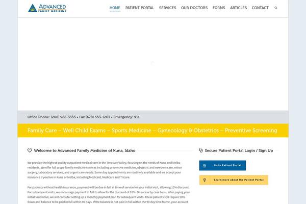 Dante theme site design template sample