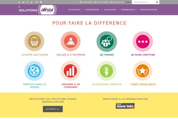 afnor_bridge theme websites examples