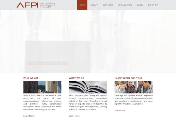 afpi.com site used Executive Pro Theme