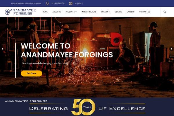 Manufacto theme site design template sample