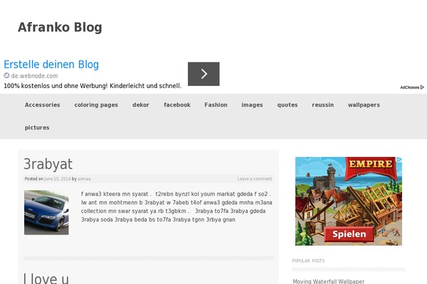 Coller theme site design template sample