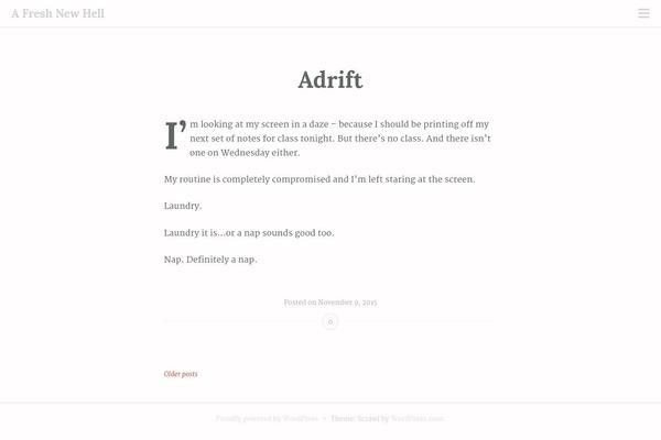 Scrawl theme site design template sample