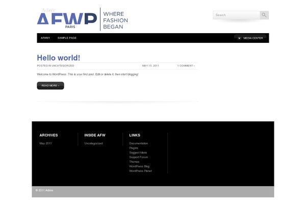 africafashionweekparis.com site used Afw-baseofficial