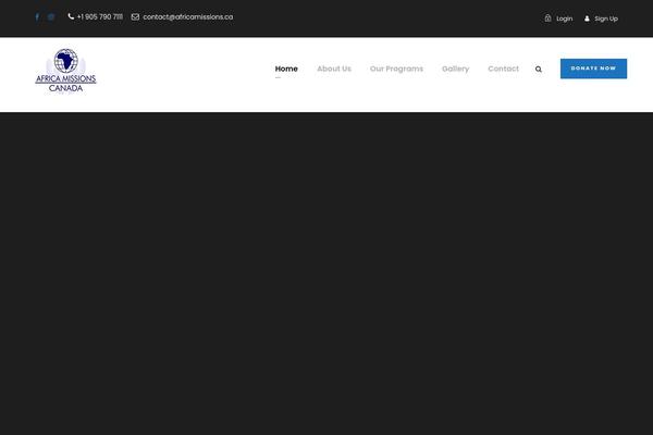 Chariti theme site design template sample