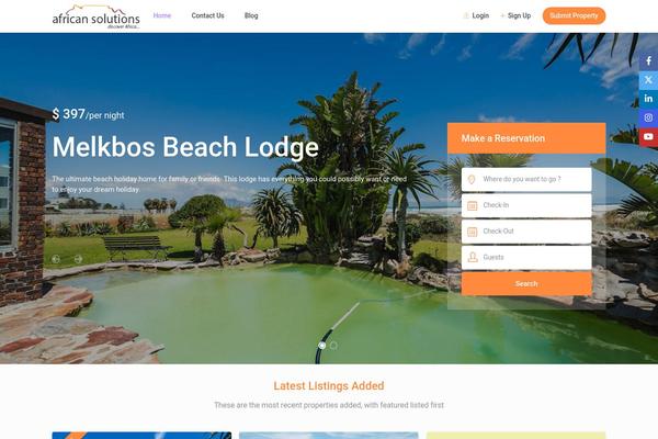 Site using Rentals-gutenberg plugin