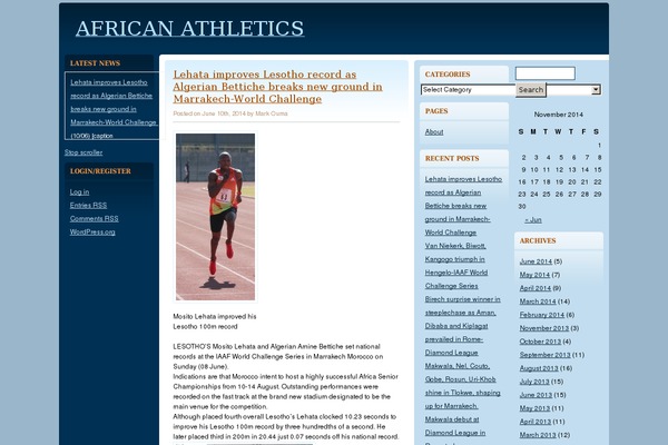Site using Accessible News Ticker (ANT) plugin