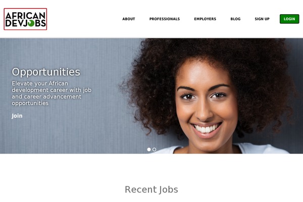 Jobify theme site design template sample