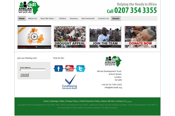 NonProfit theme site design template sample