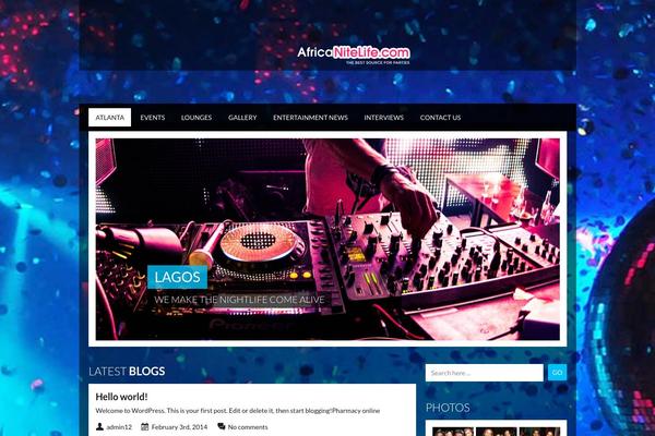 Soundwave theme site design template sample