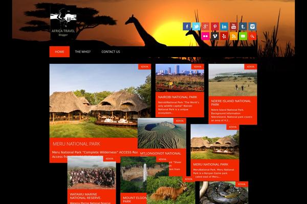 Surfarama theme site design template sample