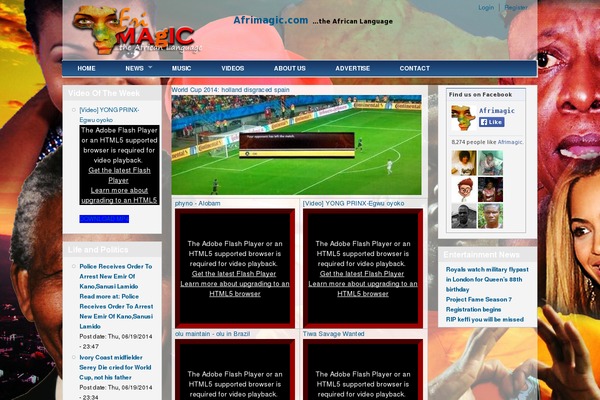 Feather Magazine theme site design template sample