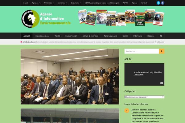 Wpex-status theme site design template sample