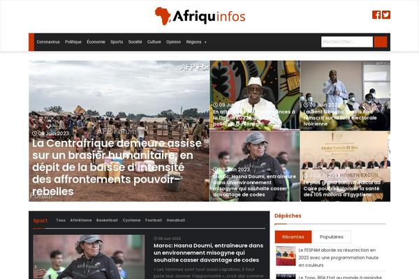 Site using Wp-social-feed plugin