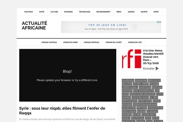 afryka.fr site used Envo Magazine Boxed