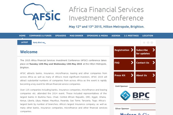 afsic.net site used Cw-theme-conference-2014
