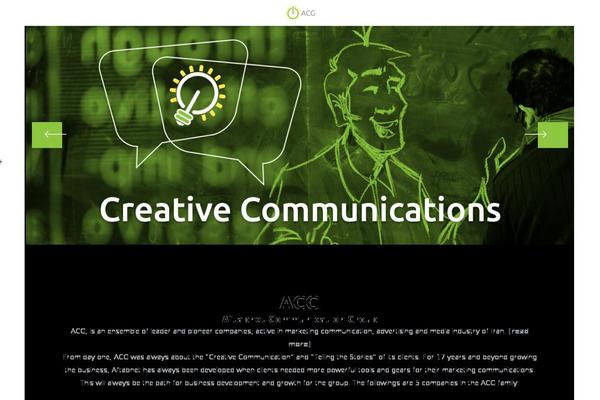 Acg theme site design template sample
