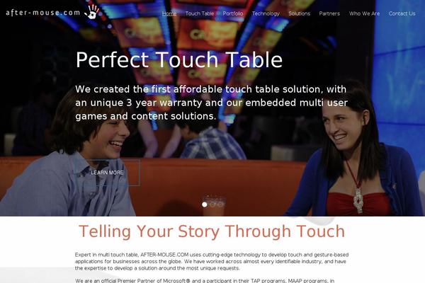Site using Parallax Scroll plugin