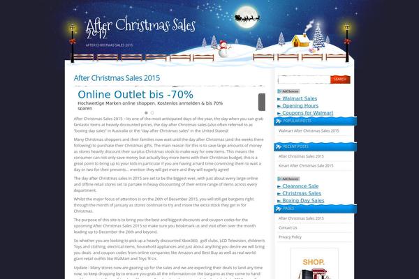 afterchristmassales2012.net site used Xmas Theme