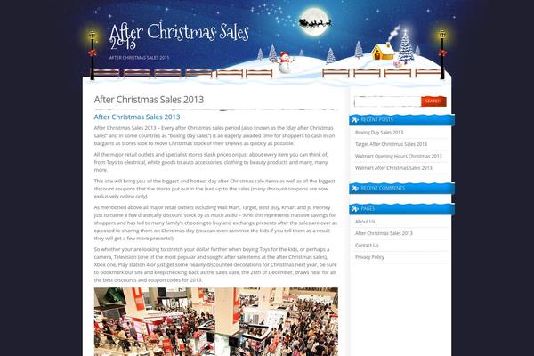 afterchristmassales2013.net site used Xmas Theme