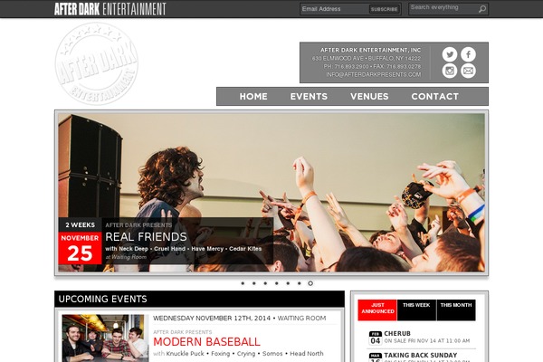 afterdarkpresents.com site used Frontgateevents