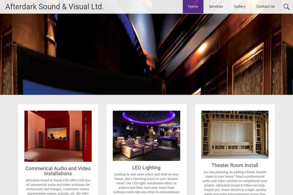Radiate theme site design template sample
