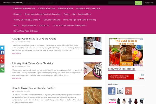Nutmeg theme site design template sample