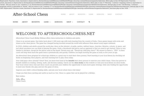 Hestia theme site design template sample