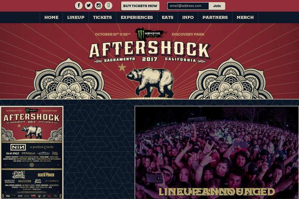 aftershockconcert.com site used Rockville2