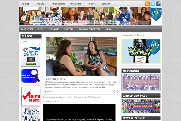 aftnj.org site used Newsmojo