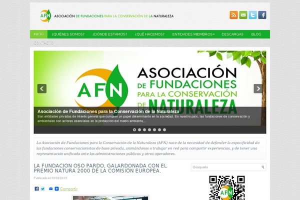 afundacionesnaturaleza.org site used Openbiz
