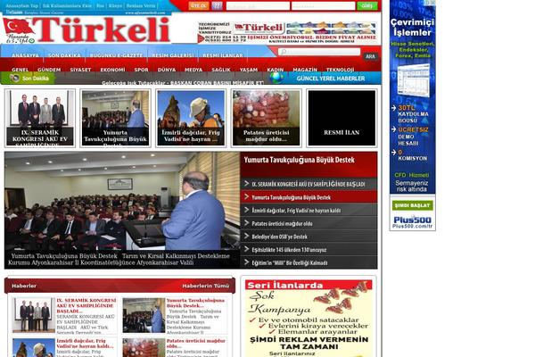 afyonturkeli.com site used Mbtasarim Haber V4