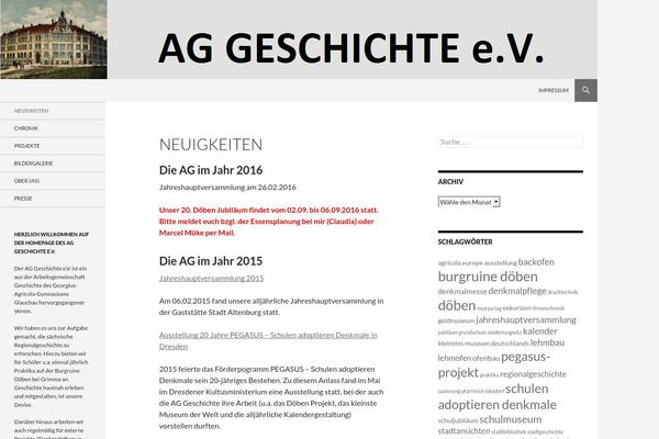 Twenty Fourteen theme site design template sample