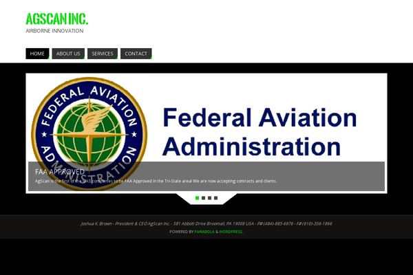 Parabola theme site design template sample