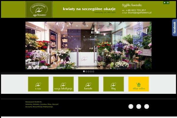 Flowers theme site design template sample