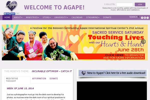 agape theme websites examples