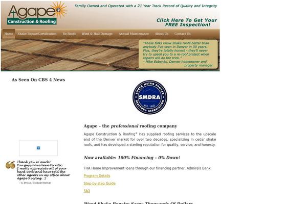 agaperoofing.com site used Agape
